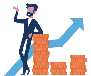 Financial growth illustration